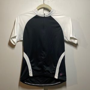 SPECIALIZED Women’s Cycling Half Zip Top - Size M, Black & White